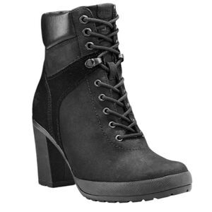 TIMBERLAND Size 9.5M CAMDALE LACE ANKLE BOOT, BLACK NUBUCK WOMEN'SStyle AIKD4001